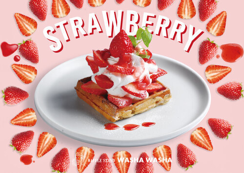 いちご花咲く春パフェワッフル